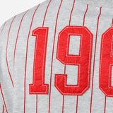 Playera Chicago Bulls Pinstripe Gris | New Era Heritage Edition