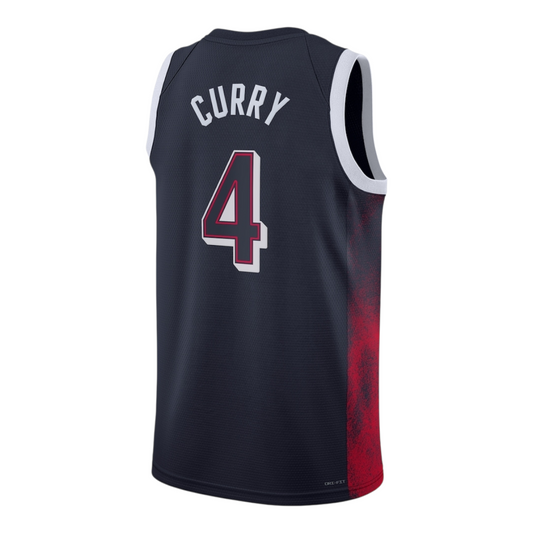 Jersey USA Basketball Juegos Olímpicos 2024 – #4 Curry Azul