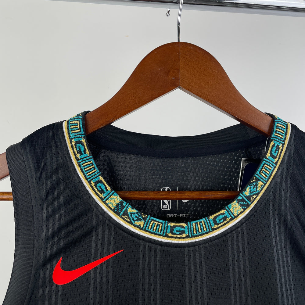 Jersey City Edition 2022 Memphis Grizzlies – Ja Morant #12 Negro