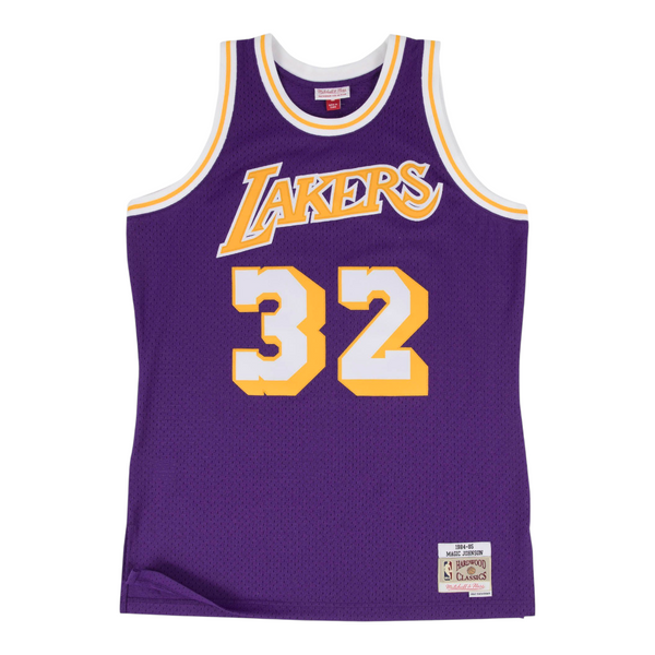 Jersey Clásico Los Angeles Lakers 1984-85 – Magic Johnson #32 Morado