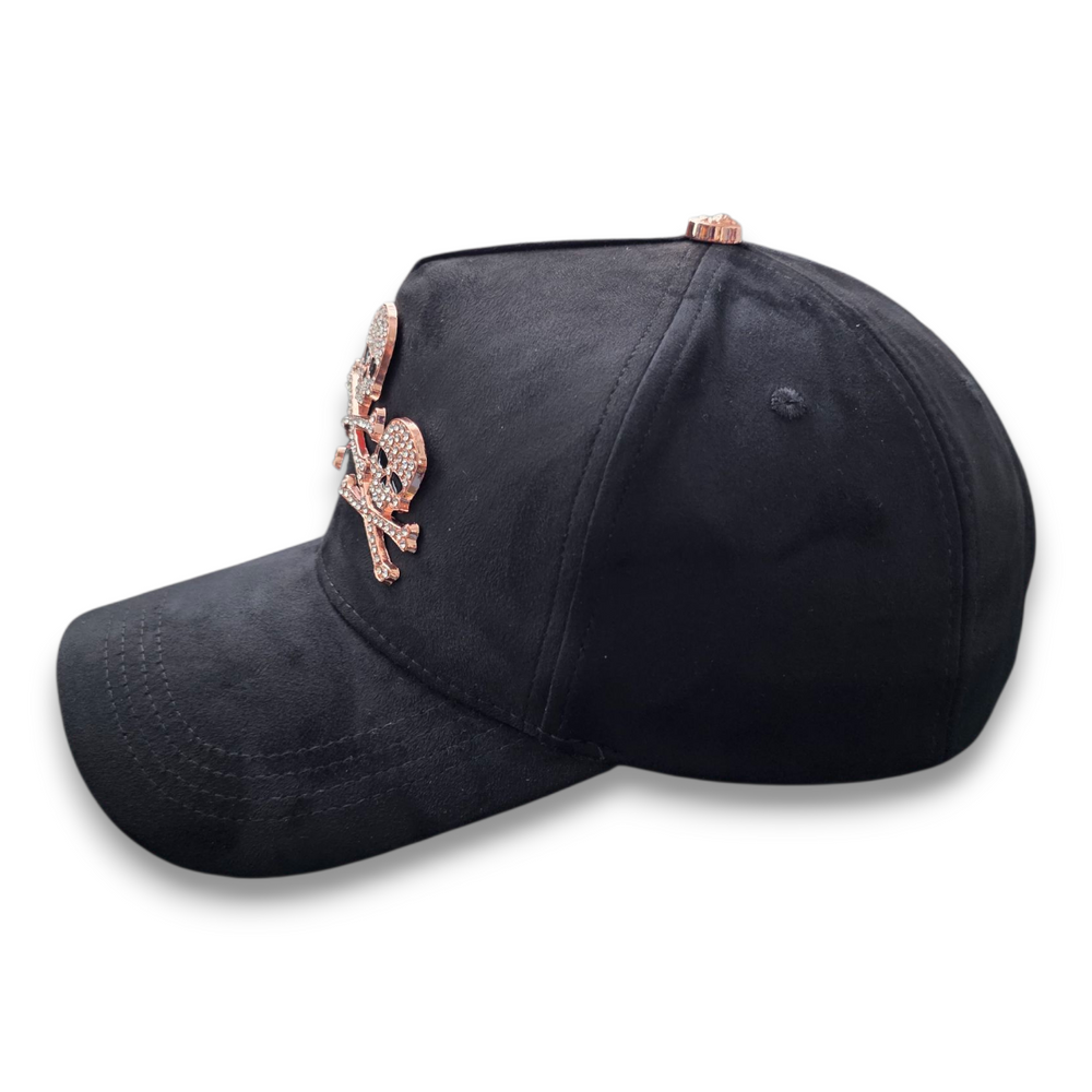 Gorra Diseño Bar Skull Oro Rosa Calaveras Diamantes