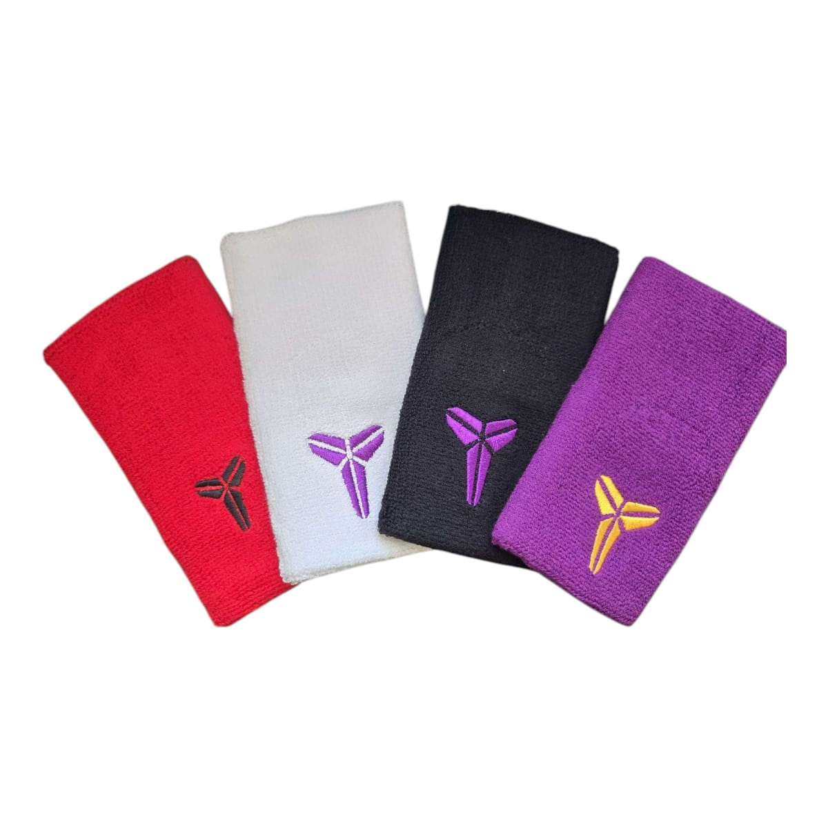 Muñequera Deportiva Doble Ancho – Logo Estilo Kobe