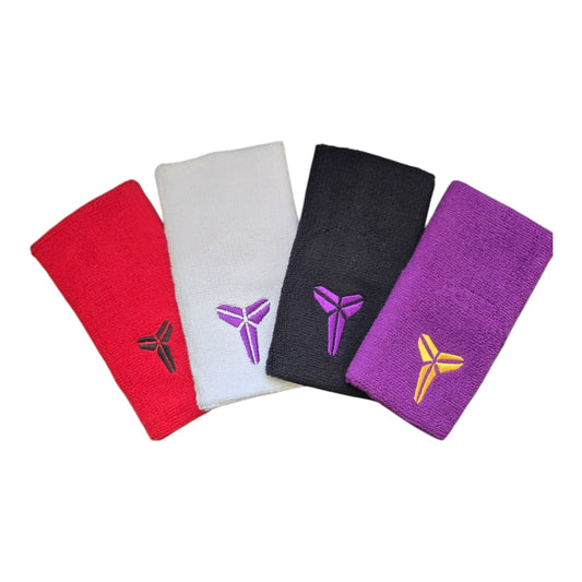 Muñequera Deportiva Doble Ancho – Logo Estilo Kobe