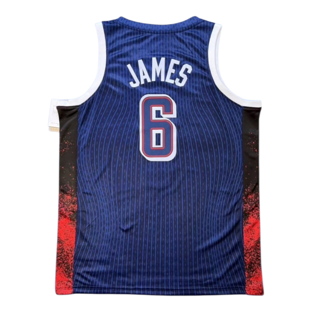 Jersey USA Basketball Juegos Olímpicos 2024 – #5 Edwards Azul