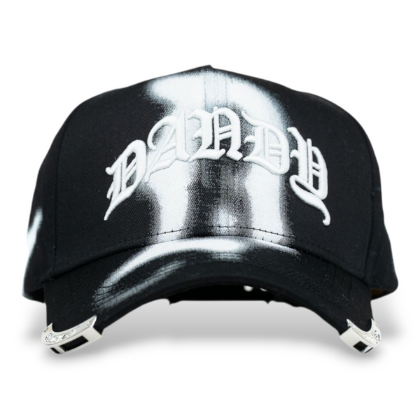 Gorra Diseño Dandy Hats Project 001 Negro Blanco Pines Metal
