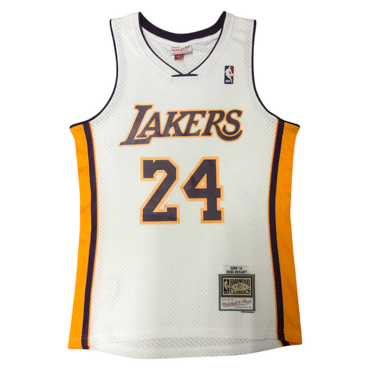 Jersey Basquetbol Clásico Los Angeles Lakers Blanco 09/10 Kobe Bryant