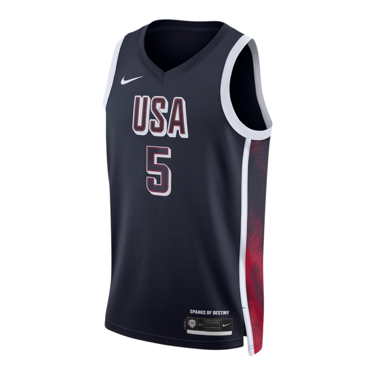 Jersey USA Basketball Juegos Olímpicos 2024 – #5 Edwards Azul