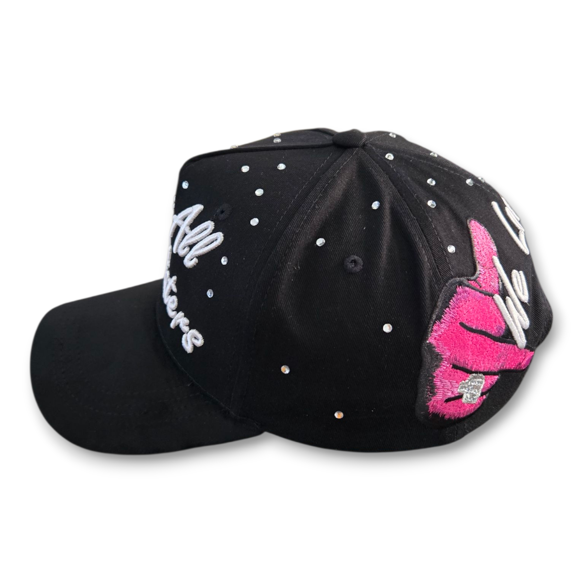 Gorra Diseño Dandy X Tombochio Cristales Haters Negro