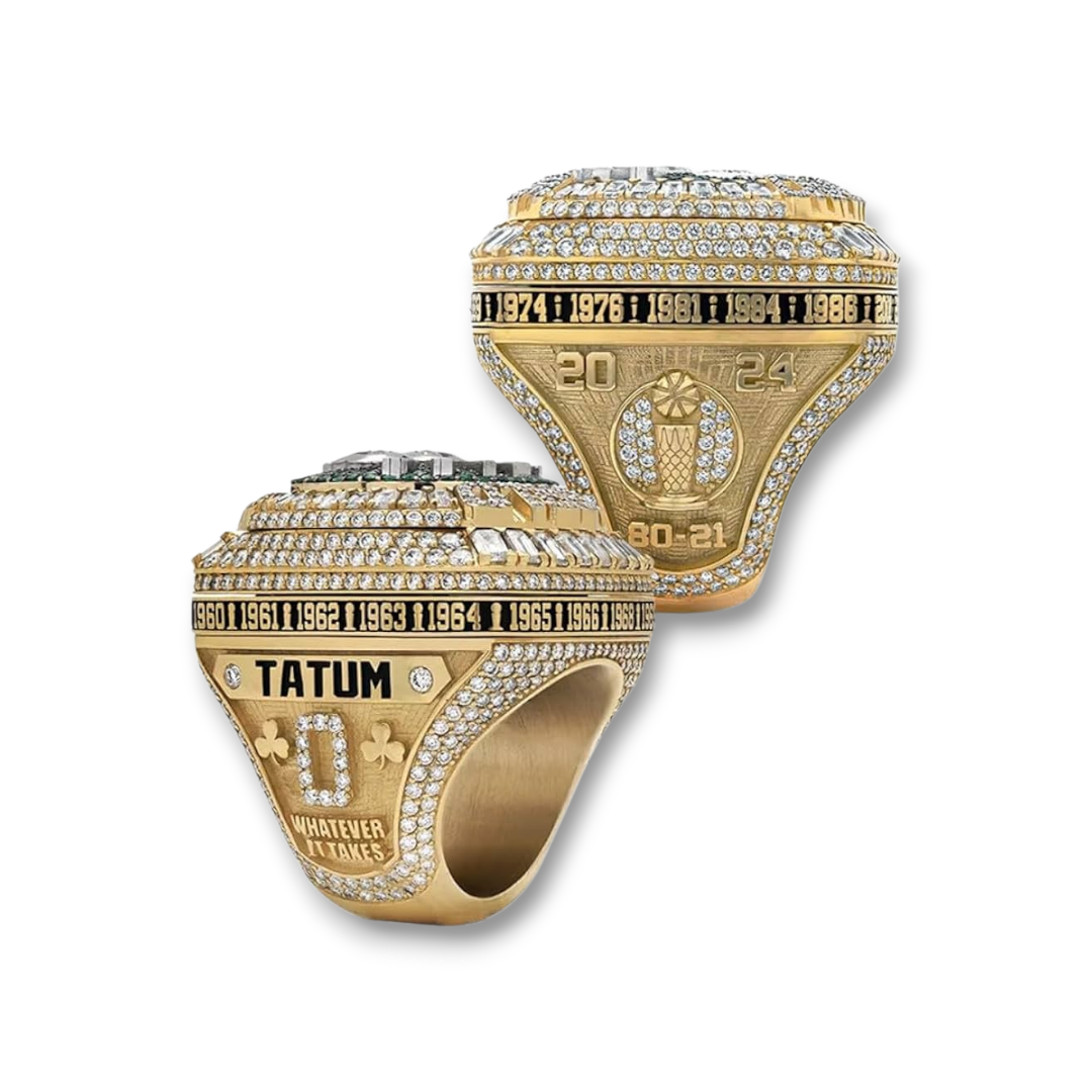 Anillo Campeones Boston Celtics 2024 – Tatum Edición Conmemorativa