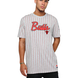 Playera Chicago Bulls Pinstripe Gris | New Era Heritage Edition