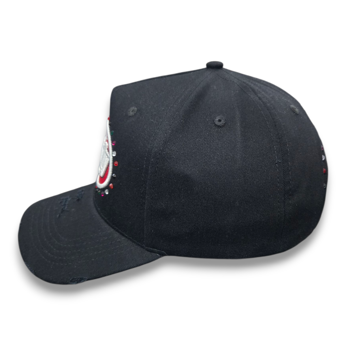 Gorra Diseño Dandy Hats Doe Negro Rojo Cristales Drop
