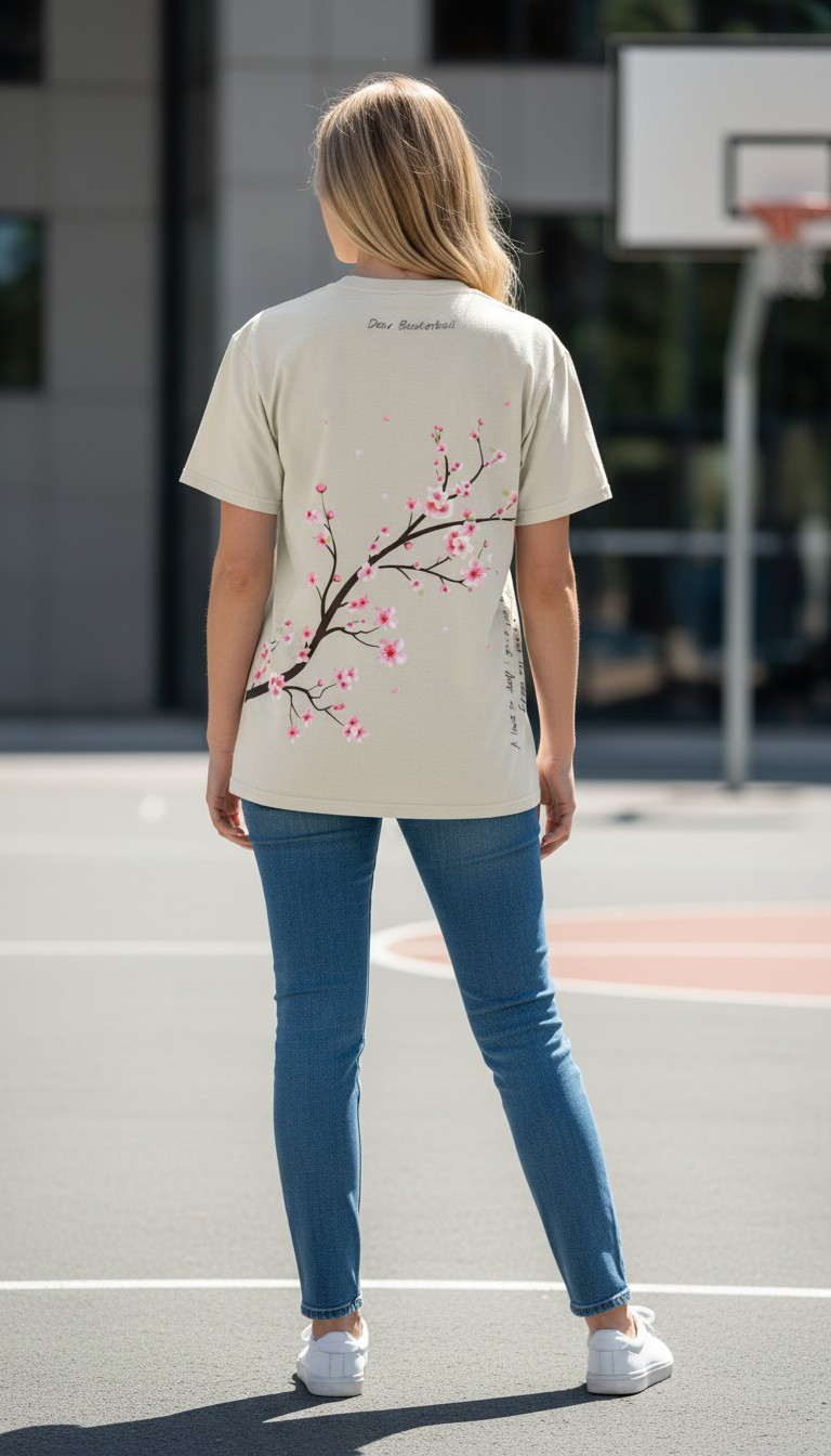Playera Oversize "Dear Basketball" AlleyOop Athletics