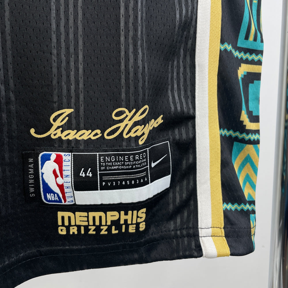 Jersey City Edition 2022 Memphis Grizzlies – Ja Morant #12 Negro