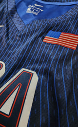 Jersey USA Basketball Juegos Olímpicos 2024 – #4 Curry Azul