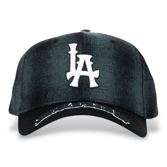 Gorra Diseño Dandy Hats La Plaid Negro Gris Pana Drop