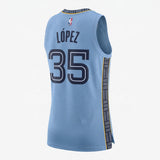 Jersey Memphis Grizzlies Statement – Karim López #35 Azul Claro