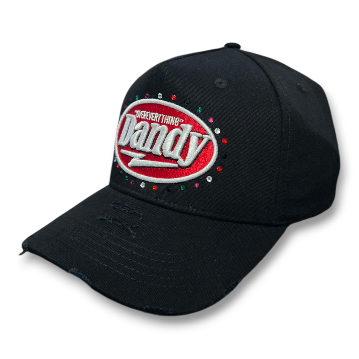Gorra Diseño Dandy Hats Doe Negro Rojo Cristales Drop