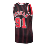 Jersey Clásico Chicago Bulls 1995-96 – Dennis Rodman #91 Negro