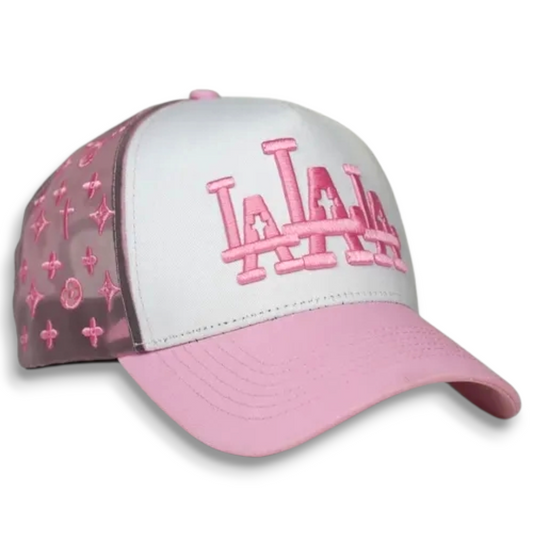 Gorra Diseño Rude Awakenings La La La Malla Trucker Rosa