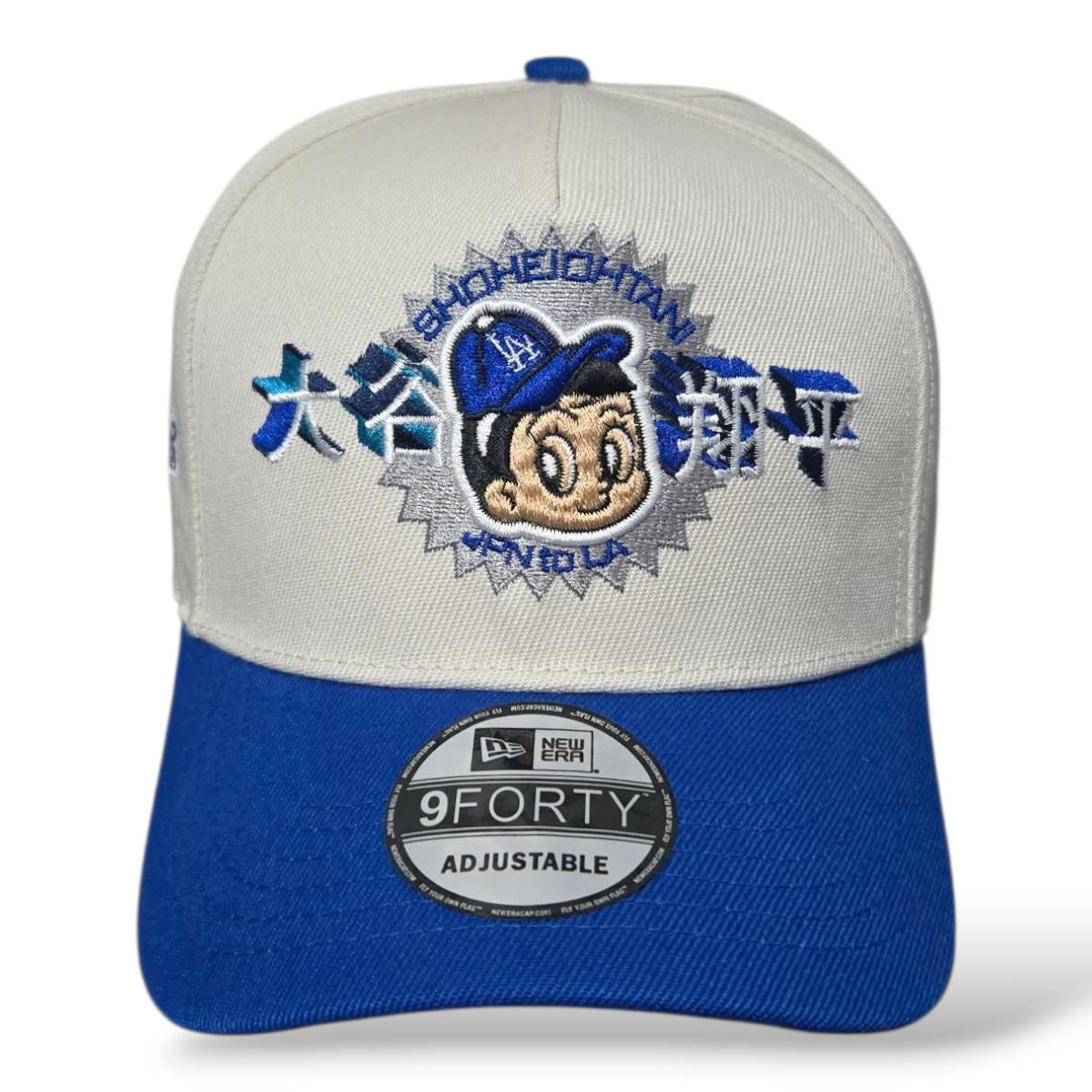 Gorra Blanca y Azul LA – Ajustable 9FORTY Champions 2024
