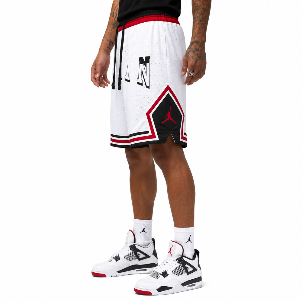 Shorts Diamond – MJ Heritage Edition Blanco Retro